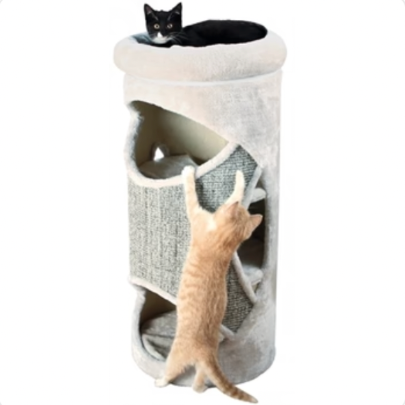 Kratzbaum Gracia Hellgrau / Grau 38X38X85 CM